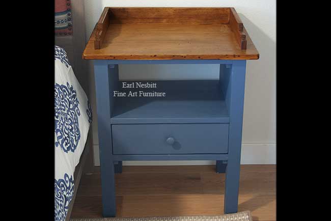 rustic side table